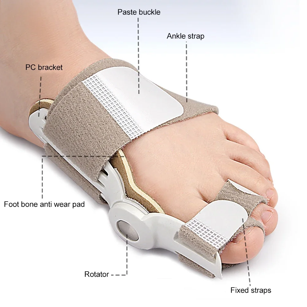 1Pcs Bunion Corrector for Women Man, Hallux Valgus Brace Splint Pads Bunion Big Toe Separators Straightener