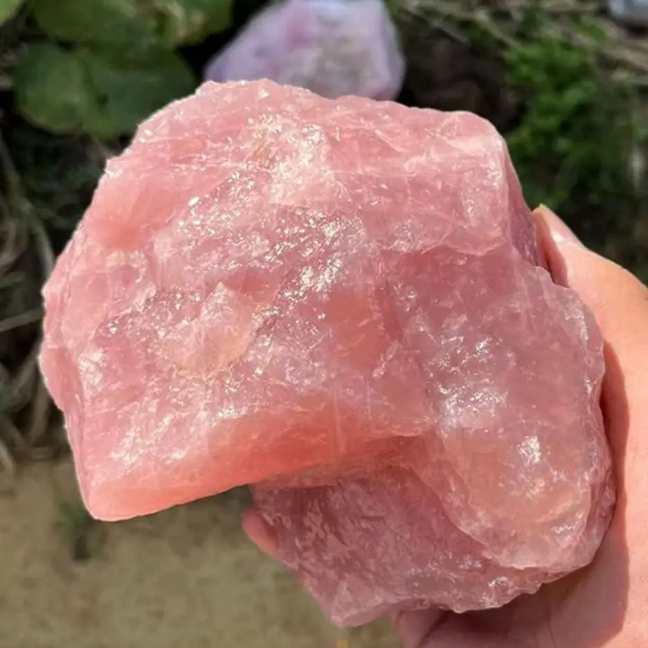 

100% Natural Pink Rose Quartz Stone Raw Crystal Stones Healing Mineral Specimen Raw Rough Quartz Rose Crystal Chakra Stone 1pc