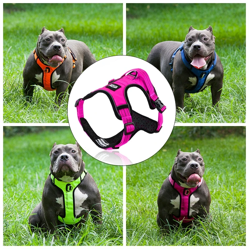 

Pet Dog Harness Reflective Vest Type Big Dog Chest Harness Explosion-proof Adjustable Chest Strap Training Pets Harnesses