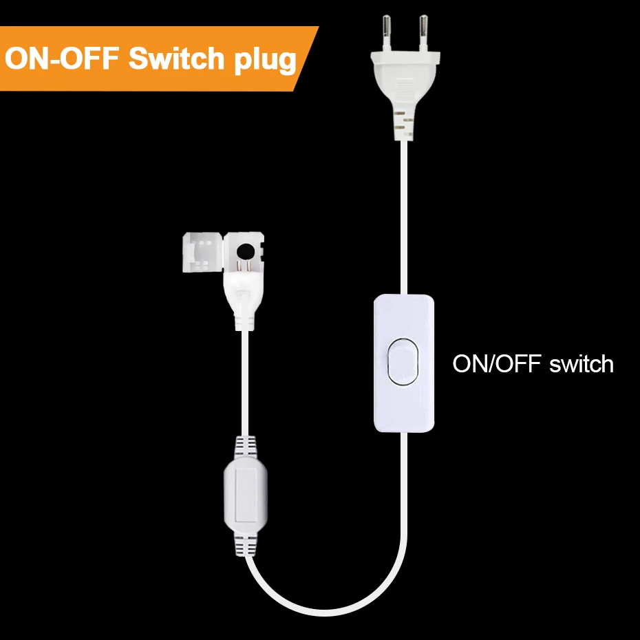 EU AU Stecker Netzteil für 220V COB LED-Streifen mit Dimmer und Zeitschaltuhr, EIN/AUS-Knopfschalter Transformator Netzadapter – Detail 3