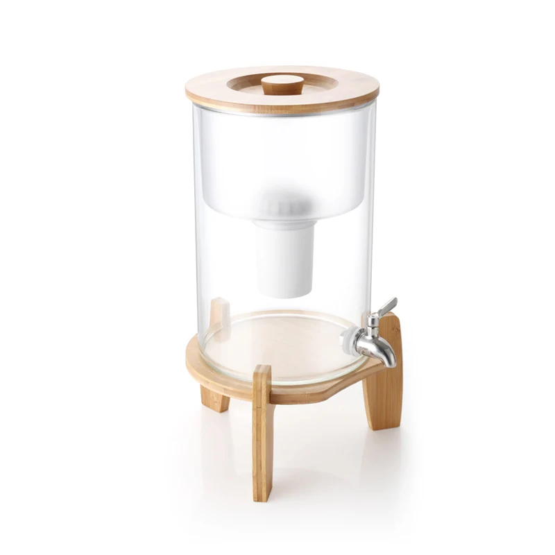 3.8L/9L Glass Alkaline Water Filter Tap Water Filter Purifier