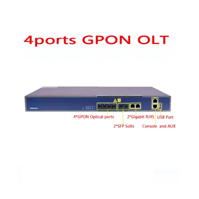 

VSOL V1600G0 GPON OLT 4PON ports 8PON ports GPON OLT uplink compatible ONU ONT 1G 10G