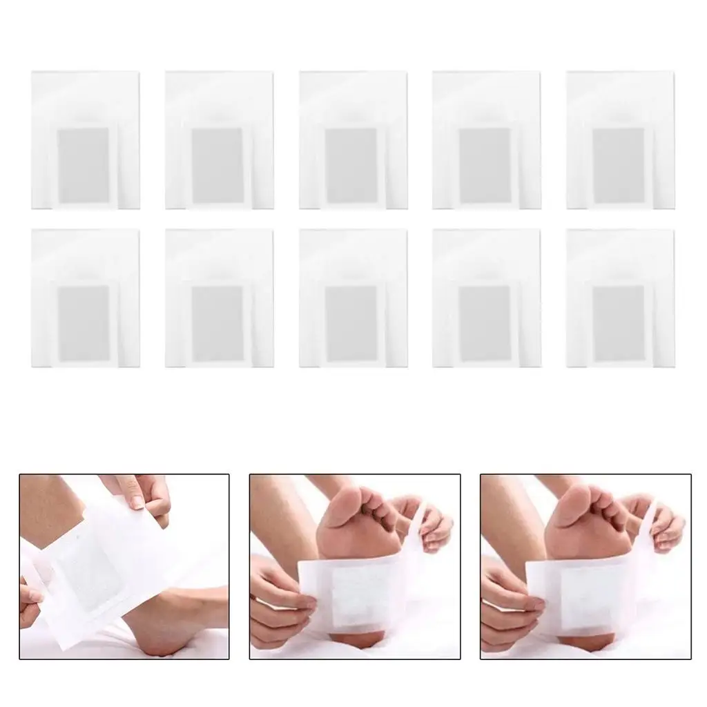 10PCS Foot Pads Feet Patch Adhesive Sheet Natural Ingredients Sleep Aid