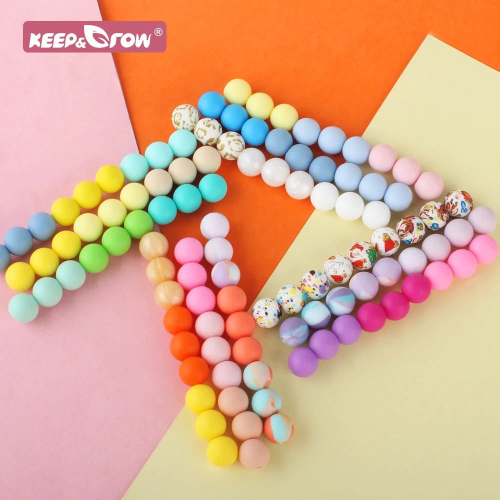 20/50/100/500/1000Pcs 9mm Round Silicone Beads Colorful For Jewelry Making DIY Beaded Pen Necklace Bracelets Accessories