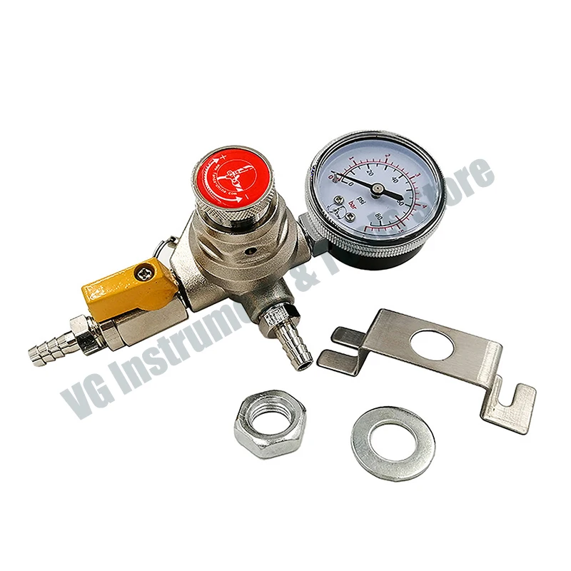 New CO2 Regulator With Gas Connector Metal Home Brew Beer Professional Bar Beer Accessories One Block One Connection