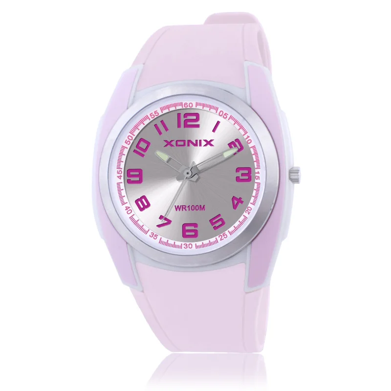 XONIX Women Quartz Watch Japan Movement Waterproof 100m Girls Sports Dress watch Swim watch Relogios Femininos