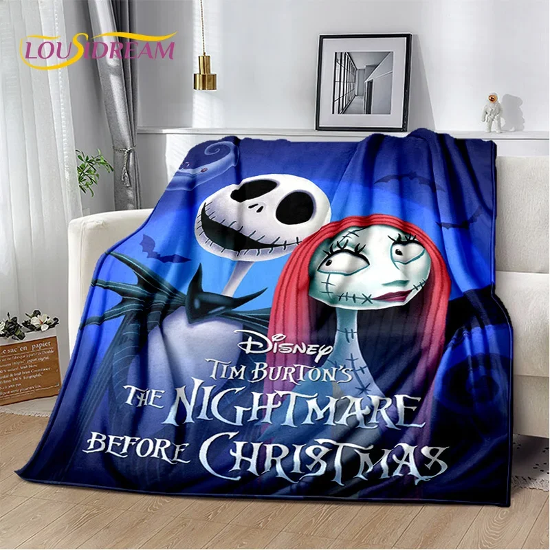 Cartoon The Nightmare Before Christmas Jack coperta, flanella Soft Throw coperta per la casa camera da letto divano Picnic Office Kid Gift