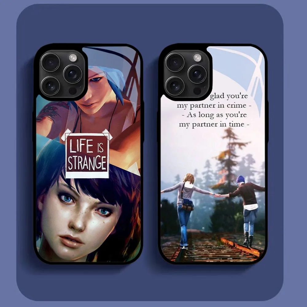 L-Life Is Strange-E Phone Case For iPhone16 15 14 13 12 11 Pro Xs Max Mini XR X 7 8 Plus luxury Mirror Hard Funda