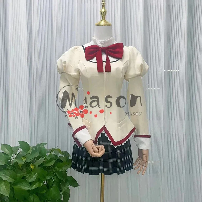

CyPuella Magi Madoka Magica Kaname Madoka Akemi Homura Tomoe Mami Miki Sayaka Cosplay Costume School Uniform Halloween
