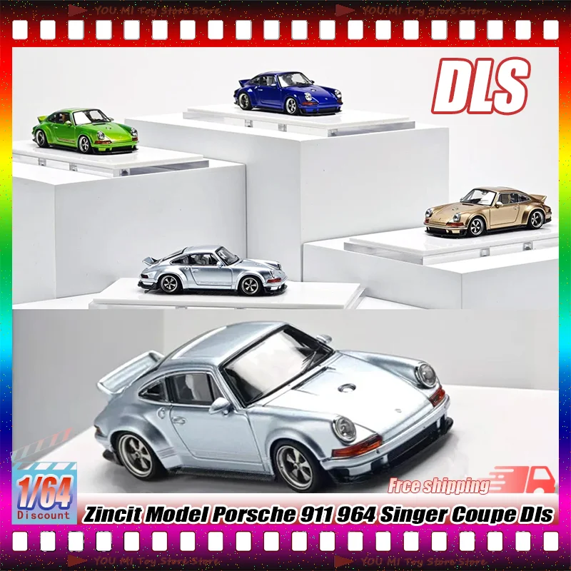 

Zincit Model Porsche 911 964 Singer Coupe Dls 1:64 Alloy Die-Casting Model Car Limited Edition For Collectors Hobby Display Toys