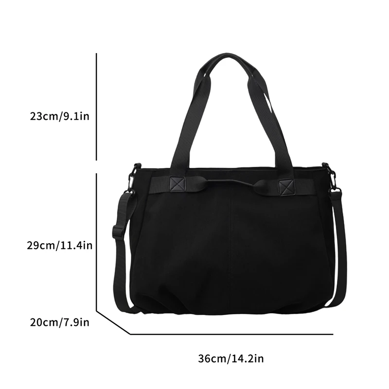 Women's casual shopping bags, commonly used daily large bags, fashionable shoulder bags, canvas shoulder bags, women's bags