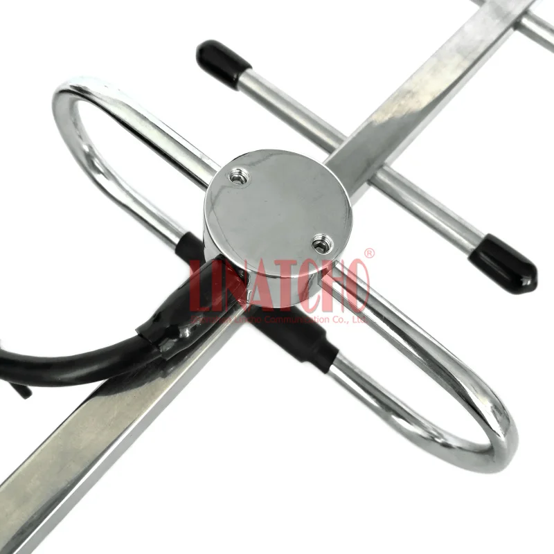 Imagem -06 - Yagi Antena Yagi ao ar Livre Elementos Transmissor Cctv Cabo f Conector Macho Metros Rg58u 1.2ghz Aço Inoxidável