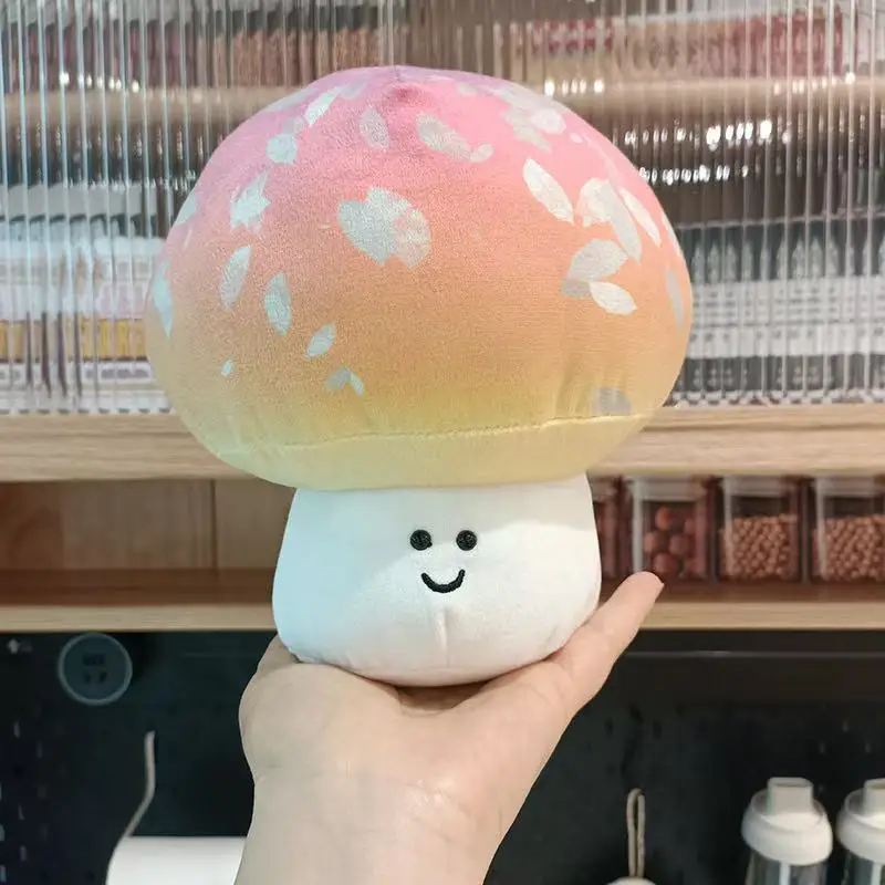 

20cm New Simulated Mushroom Doll with Emotions Plush Toy Cartoon Pendant Pillow Anime Cute Children's Birthday Gift Fun Doll