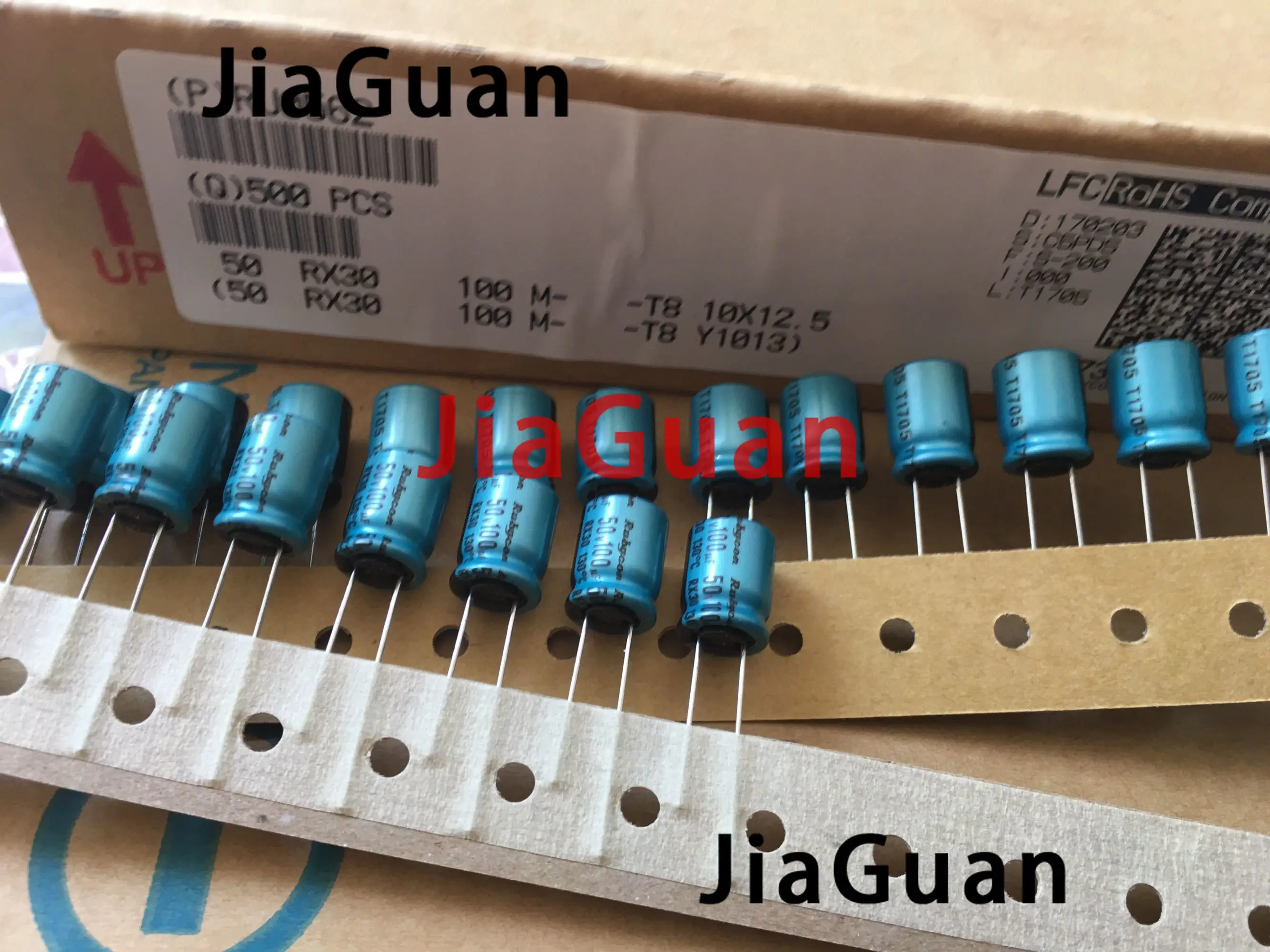 20PCS NEW RUBYCON RX30 50V100UF 10X12.5MM Electrolytic Capacitor rx30 100uF/50V 130 degrees 100UF 50V