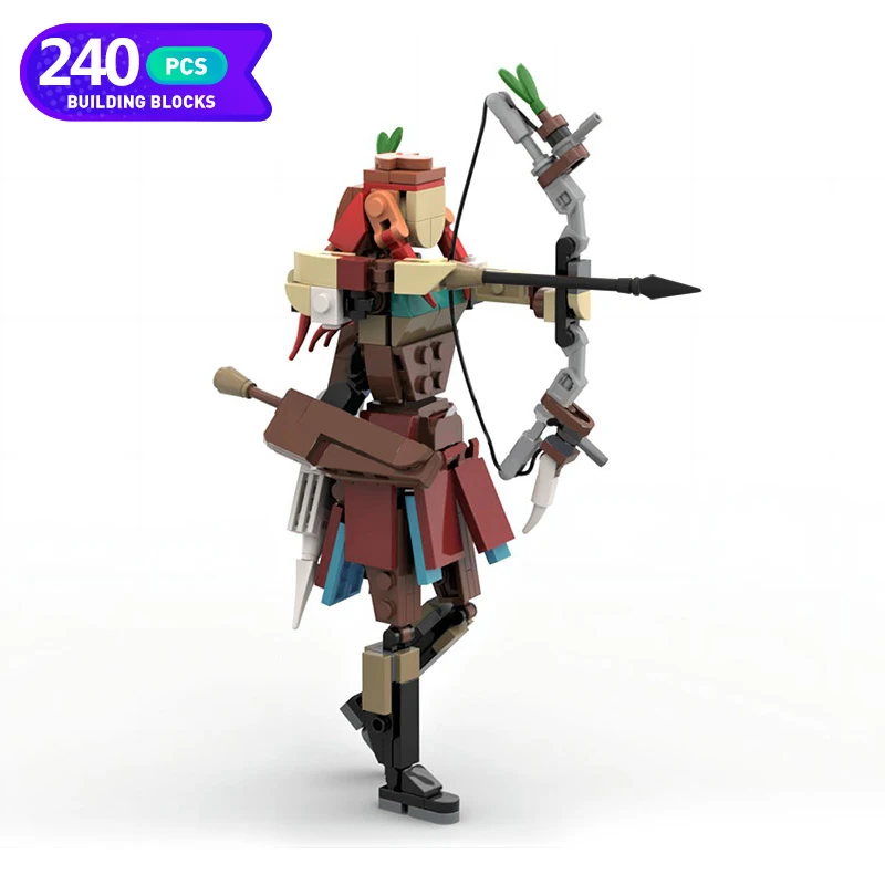 Moc Horizon Zero Dawned Dynamic Figure Aloyed Building Blocks Assembly Model MOC-120739 Game Figure Bricks Toy Children Gift