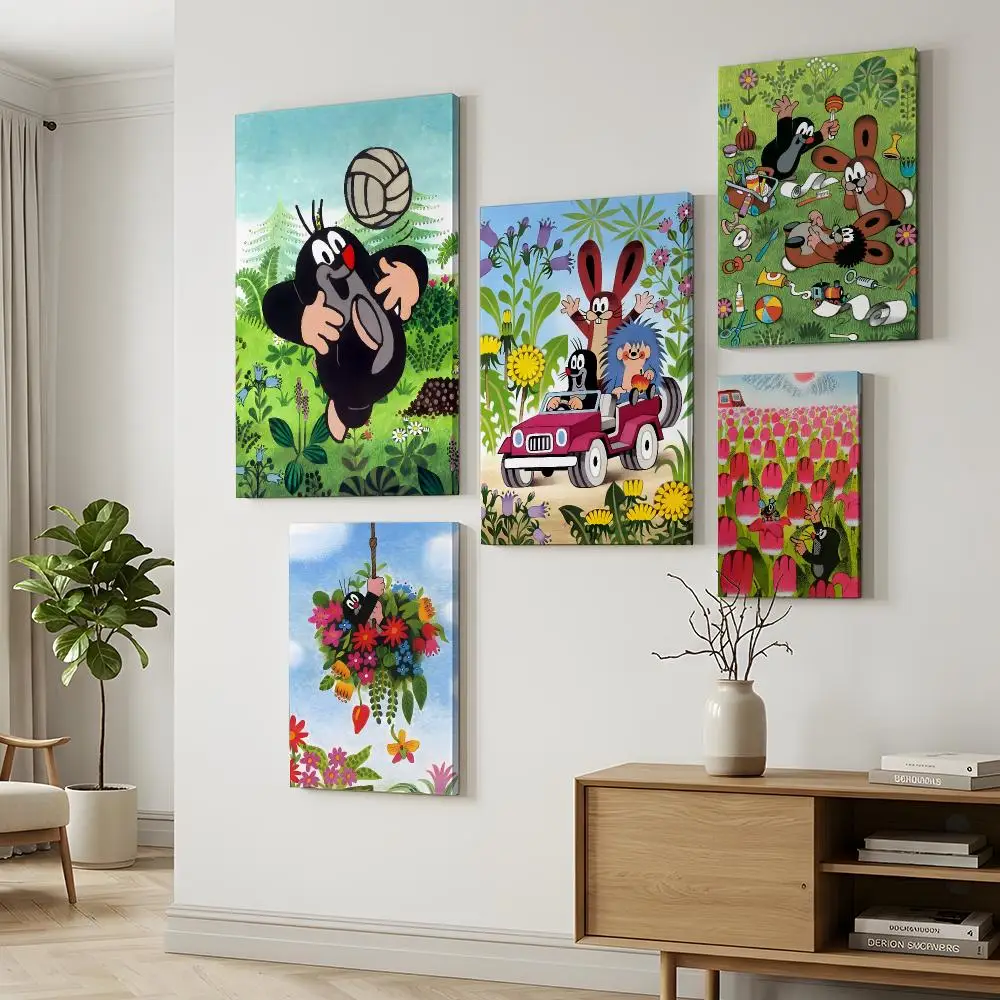 Anime The L-Little Mole Painting Calligraphy Durable Painting Canvas Poster Wall Hanging Home Interior Decoration Art Mural Gift