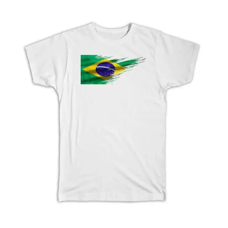 

T Shirt Brazil Flag Modern Country Expat