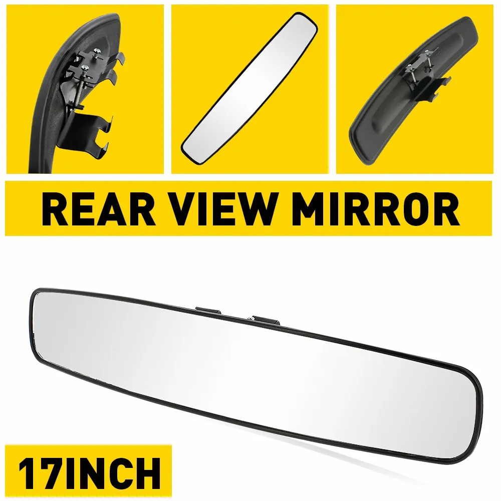 

1Pcs Car Rear View Mirror 17Inch Wide Angle Convex For Car Truck SUV Day Night Auto Interior Mirror Accessories