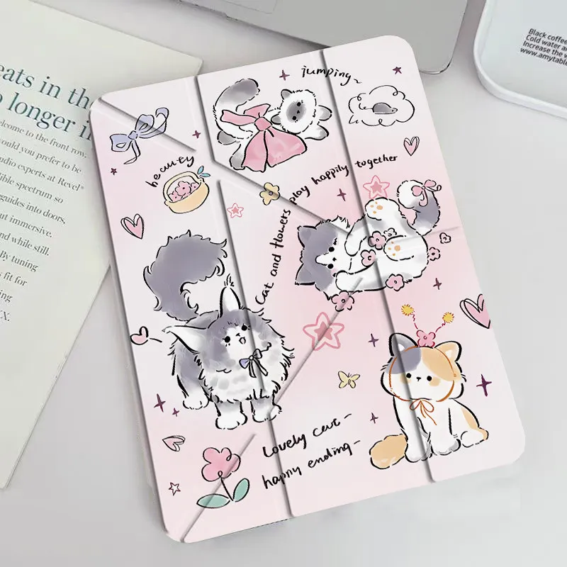 

Pink Blunt Butterfly Kitten Star For iPad Pro Air 13 11 M5 M4 M3 M2 2 1 11th A16 12.9" 10 9 8 7 6 5 Th Mini 7 6 5 4 7.9" Case