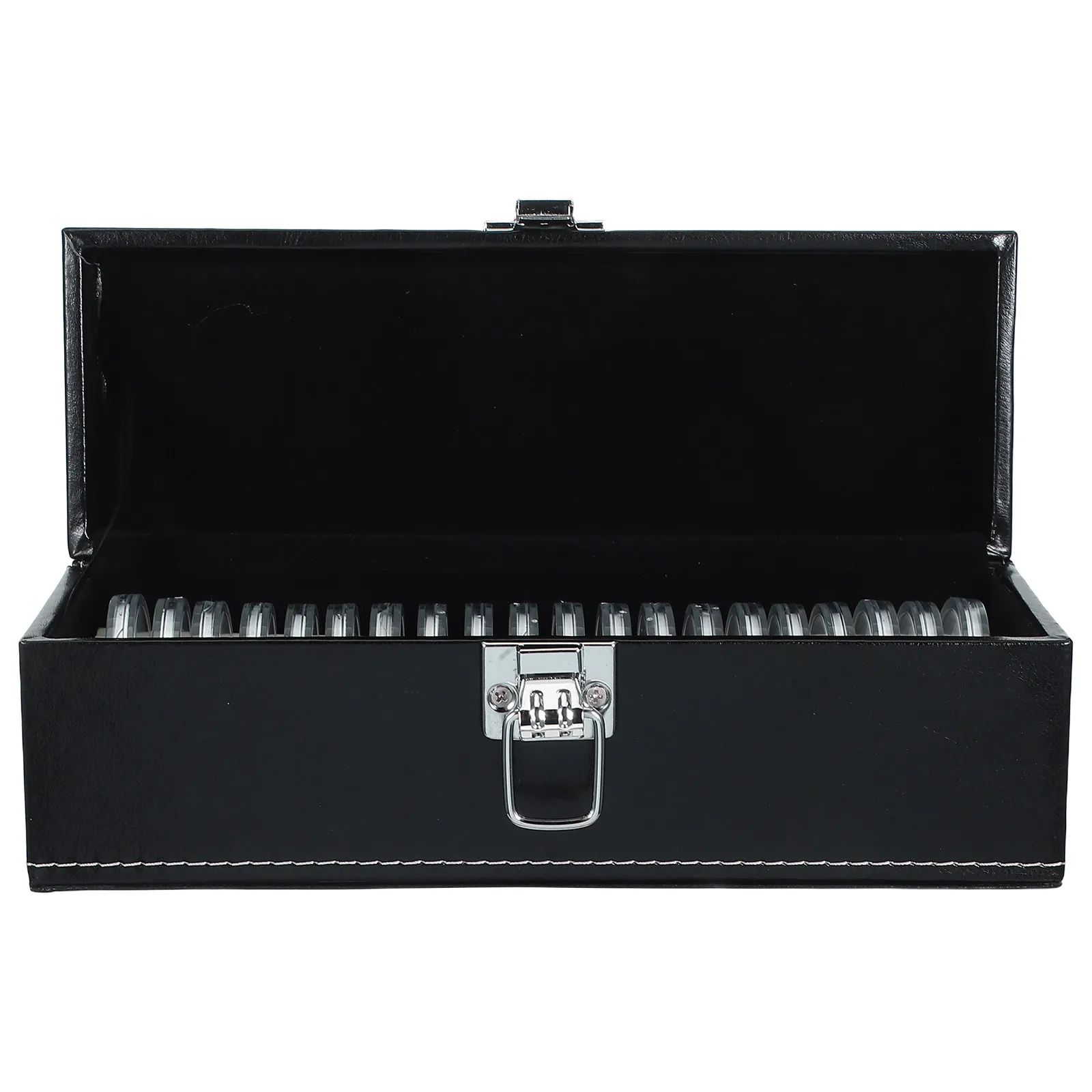 

Coin Storage Box 20 Slots Clear Airtight Capsules for Coin Collector Display and Protection Compact Travel Case for Medals