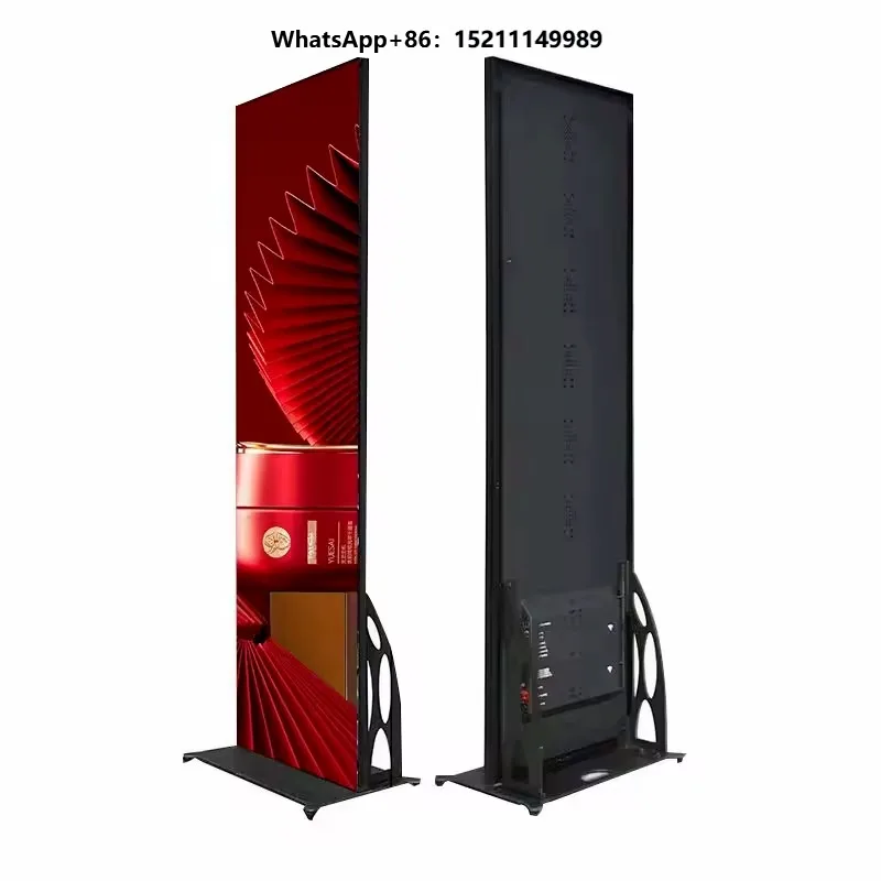 Indoor Digital Signage LCD Advertising Players P2.5 P3super-thin Floor Standing Outdoor Waterproof Led Poster Display Screen