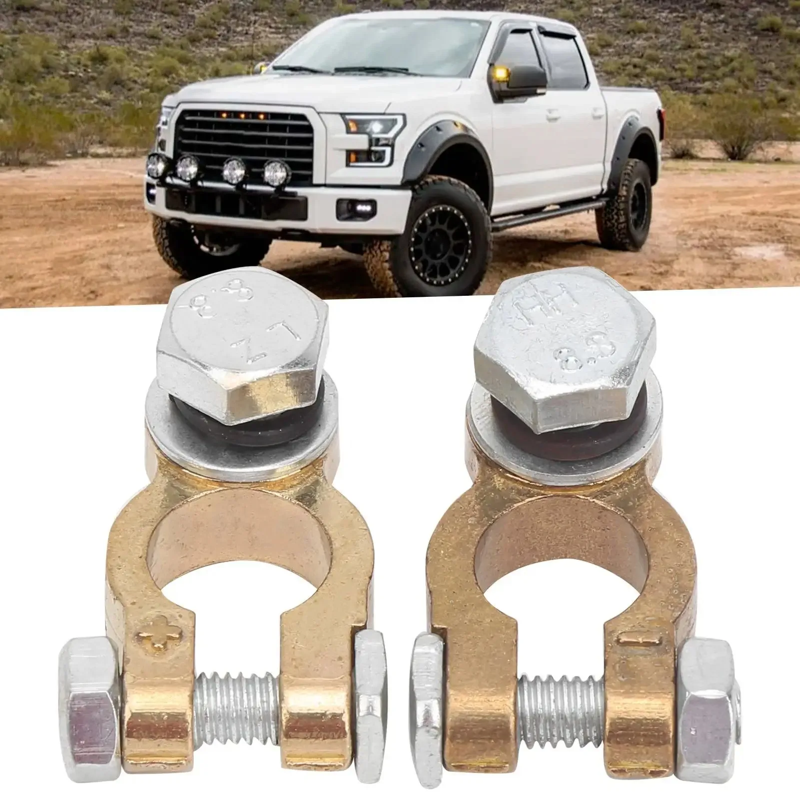 New Copper Extra-Thick Battery Clamps - Car & Truck Battery Terminal Connectors, Battery Cable Ends Clamps