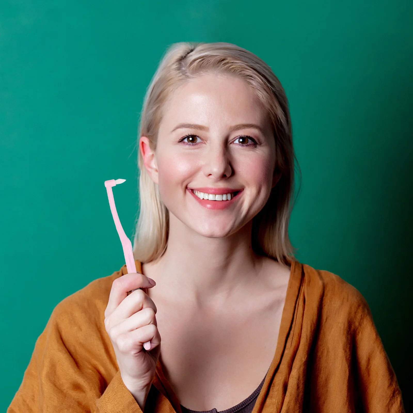 

4Pcs Orthodontic Toothbrush Interdental Brush for Braces Cleaning Portable Manual Tool Compact Bristles for Food Particles Daily