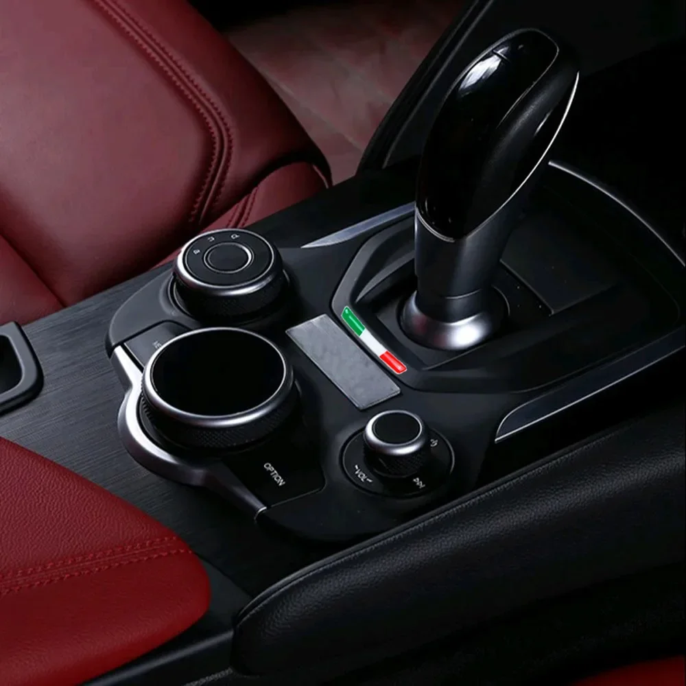

1Pc Car Gear Shift Panel Trim Decal Auto Interior Styling Accessories Universal 3D Italy National Flag Decorative Stickers