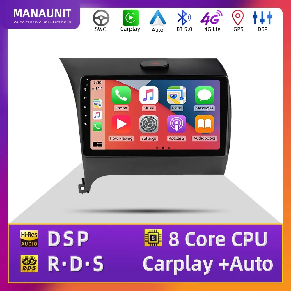 For KIA K3 Cerato 2013-2016 Car Multimedia Player Android Carplay Auto Radio Video Navigaion GPS DVD Stereo Head Unit DSP AM