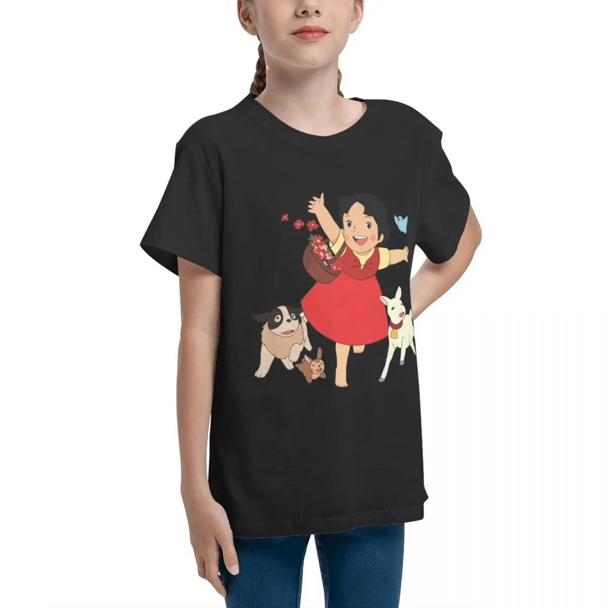 Heidi The Girl From The Alps For S High grade Leisure Teeanger Basic Short Sleeve T-Shirt Round neck Tshirt Humor Graphic