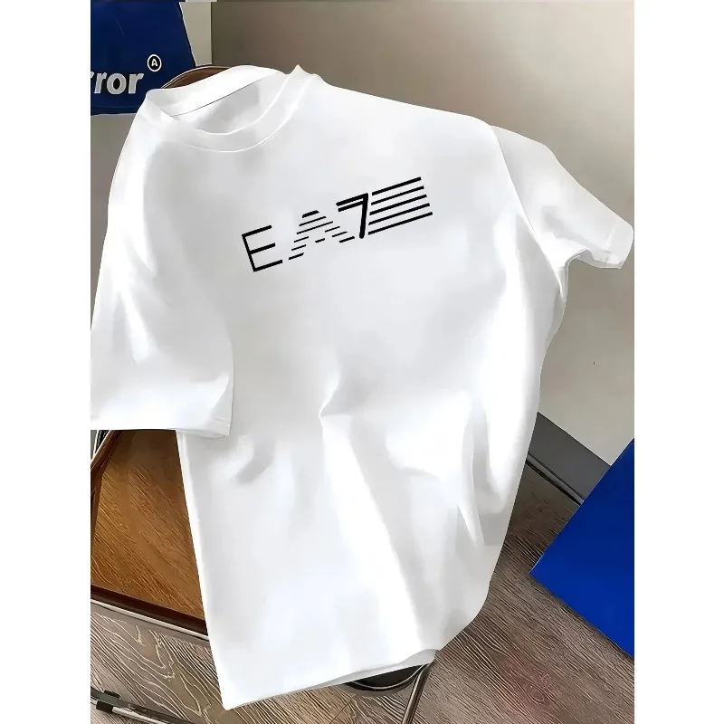 Soft pure cotton casual tee. Cool touch performance, relieve stuffiness during daily activities in hot weather.