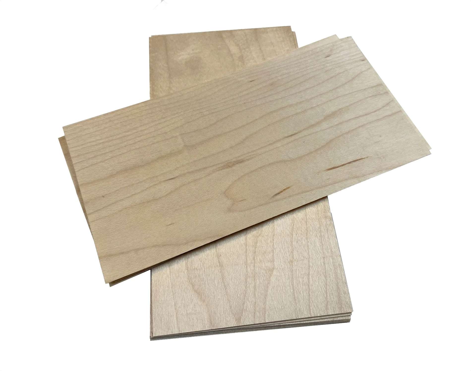 10PCS 200x100mm T:0.3-0.45mm Natural Maple Veneer Thin Wood Slices DIY Wood Crafts Building Model Materials Guitar Decoration