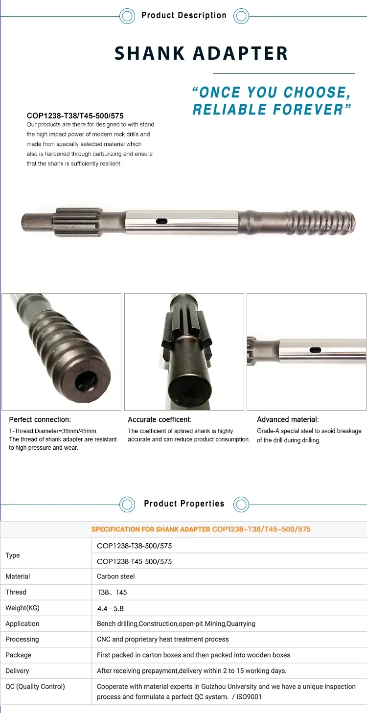 مقاومة للاهتراء COP1238 عرقوب محول 90515980 T38 T45 500 مللي متر Cop1036 Cop1038 عرقوب محول 9051 5980 #2