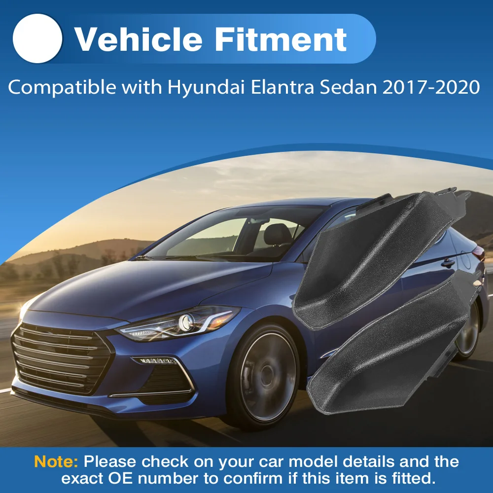 

2Pcs 86153-F2000 86154-F2000 Car Cowl Extension Cover Trim For Hyundai Elantra Sedan 2017 2018 2019 2020 86153F2000 86154F2000