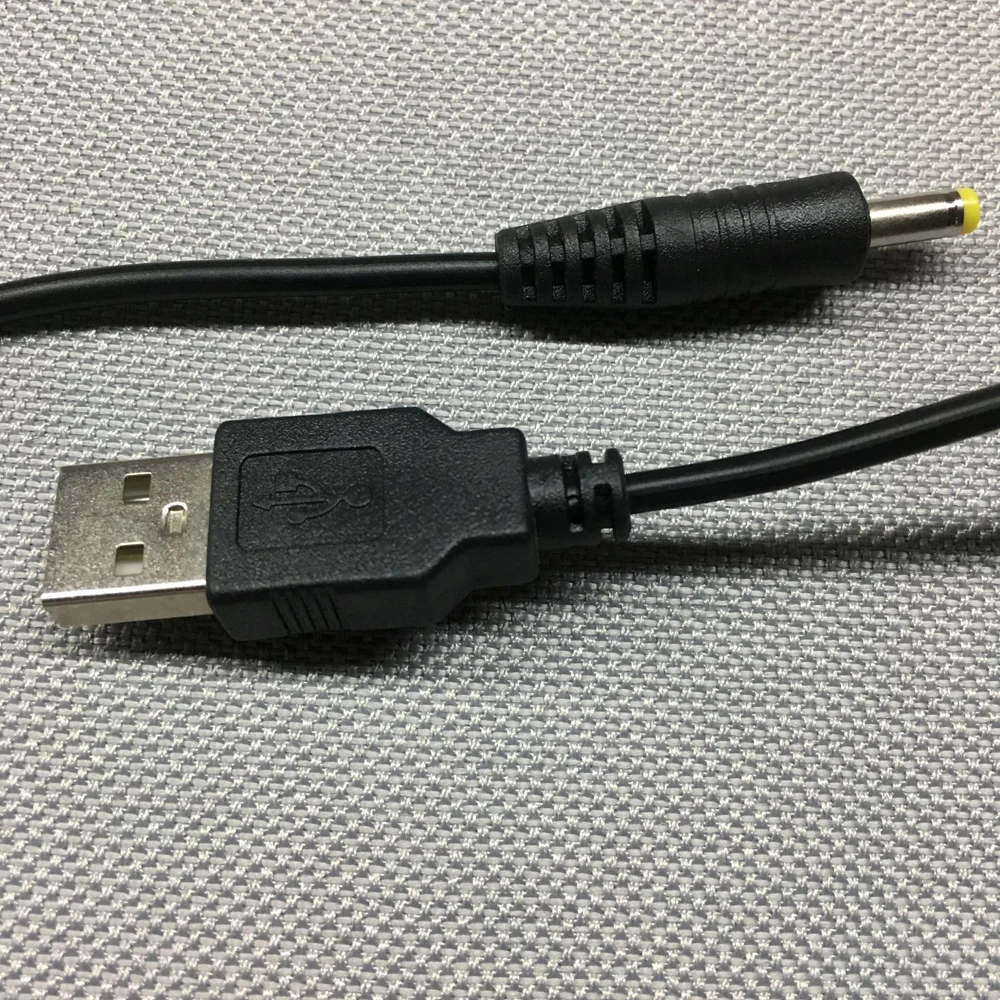 5 فولت USB تهمة كابل ل PSP 1000 2000 3000 شحن كابل DC4.0 ميناء التوصيل شاحن الطاقة كابل الحبل الأسود