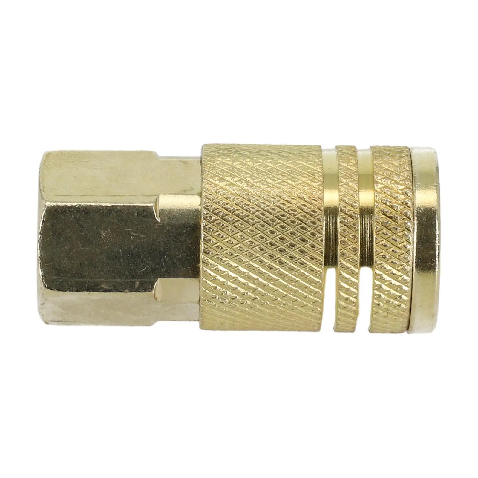 Quick Connector Pneumatic Fitting Gold Male Thread 1/4NPT Copper Plated For Air Compressor Coupling Connector Coupler New