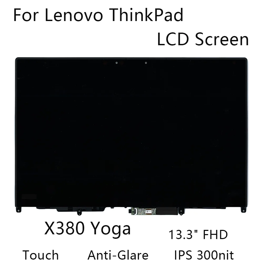 13,3 "FHD новый для Lenovo ThinkPad X380 Yoga ноутбука ЖК-экран сенсорный антибликовый IPS 300nit 02HM099 02DA172 02DA171