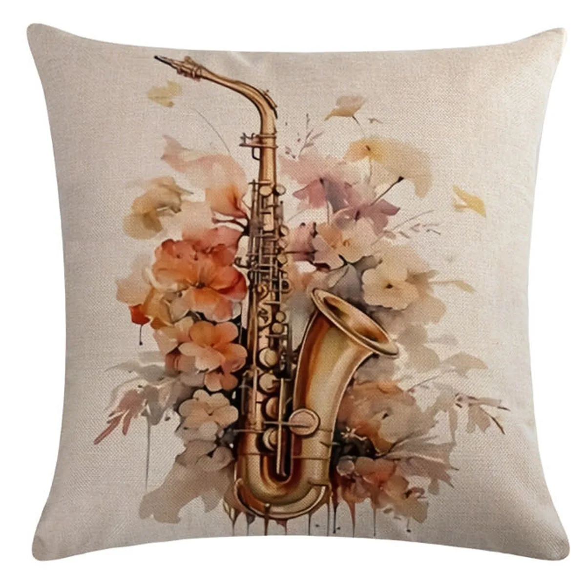 1pc Musical instrument Abstract Geometric Diagram Cushion Cover Throw Pillow Home Decor Pillowcover Ramadan Decoration