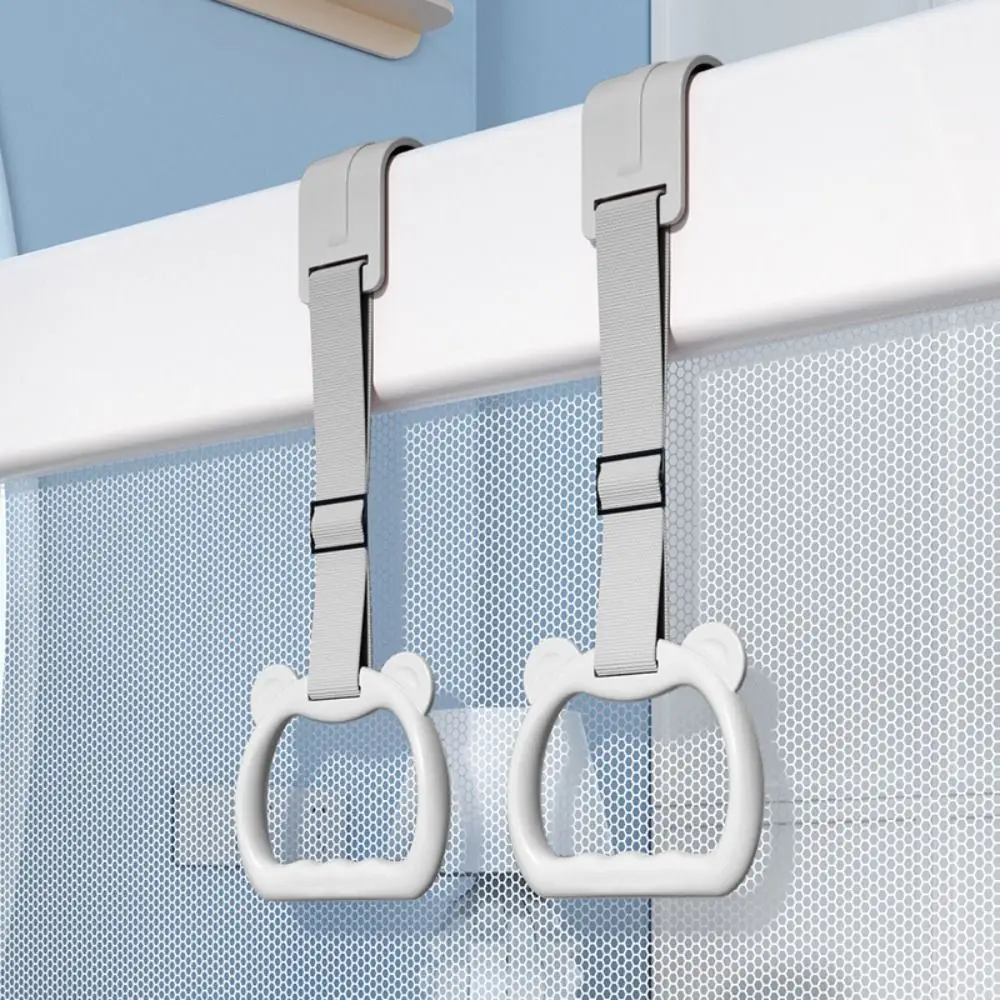 

Stroller Toy Ring Baby Pull Ring Hanging Ring Bed Accessories Standing Assistance Ring Solid Color Plastic Pull Ring for Playpen