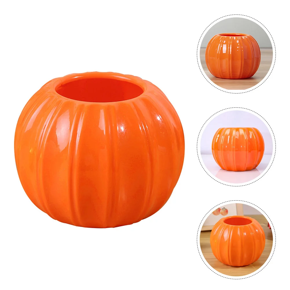 

Ceramic Pumpkin Vase Unique Design Halloween Thanksgiving Decor Home Office Balcony Patio Desktop Ceramic Pumpkin Vase