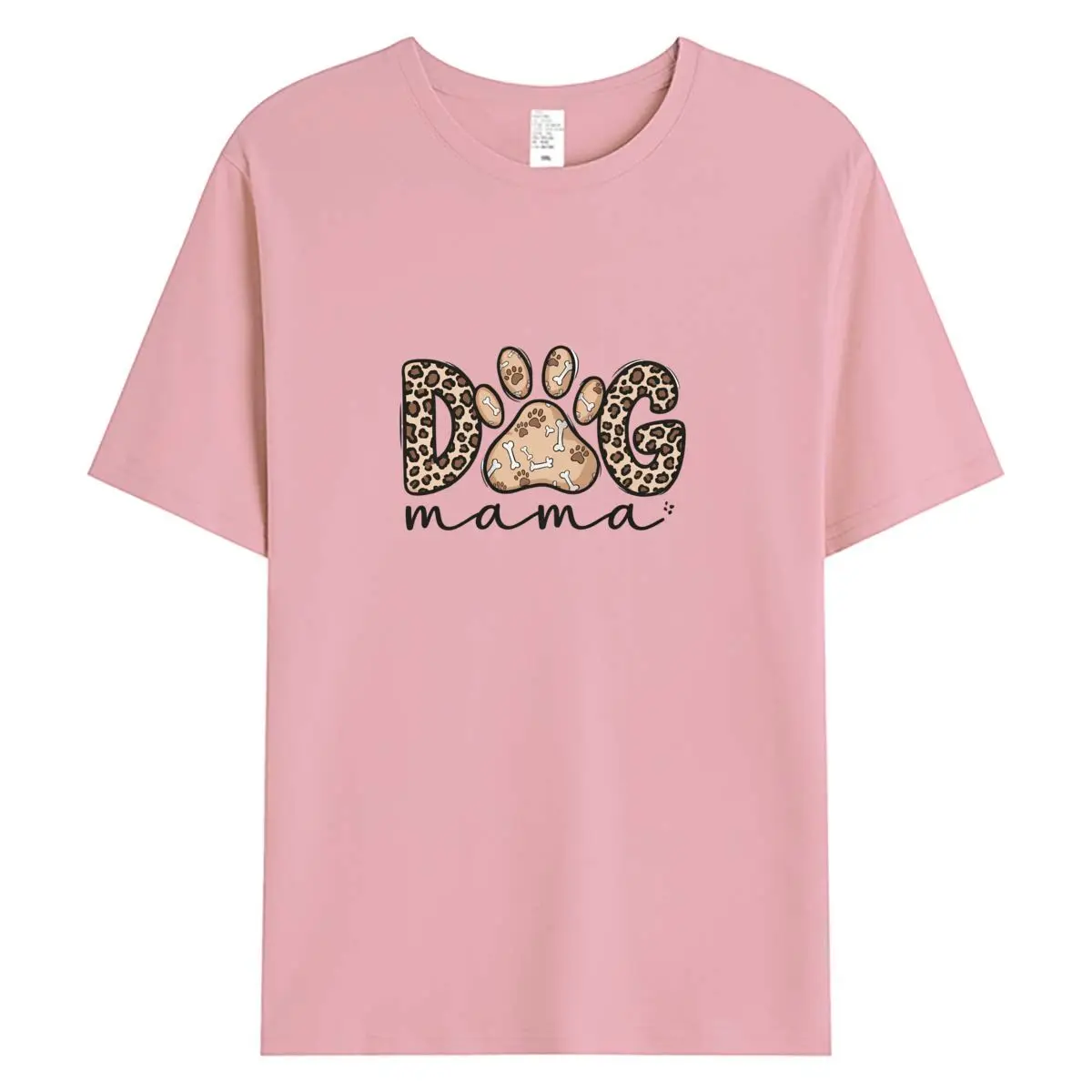 

Women's Short Sleeve T Shirts 2026 Summer Oversized Tops 100% Cotton T-shirt New Dog Mama Graphic Tee Female Tshirt Clothing