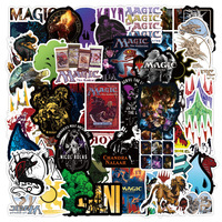 50Pcs  MTG Stickers Magic MTG DIY Stickers Scrapbooking Phone Luggage Skateboard Decorative Waterproof Decals