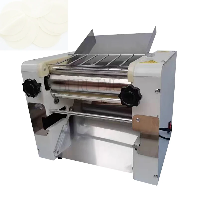 110V/220V Electric Dough Roller Stainless Steel Desktop Pasta Commercial Kneading Dumpling Maker Noodle Press Machine