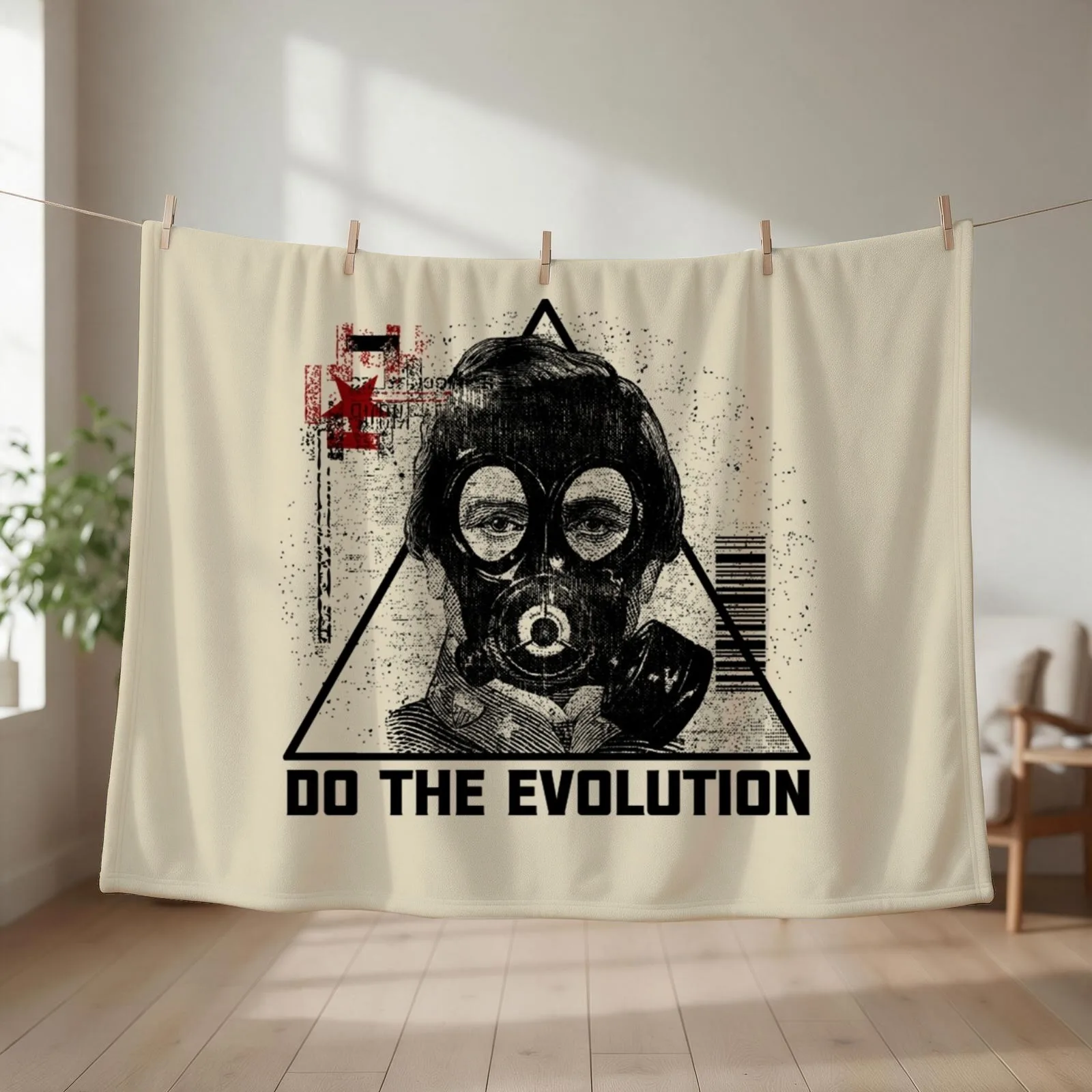 Do the Evolution T-Shirt Throw Blanket Heavy Polar for sofa Beach Blankets