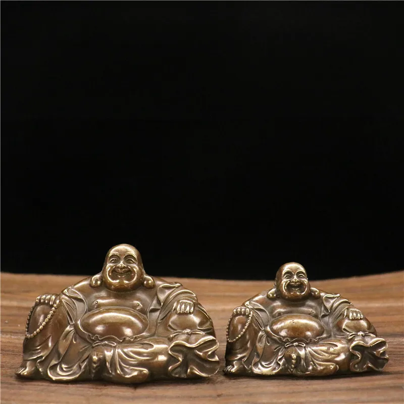 Sitting in a Cloth Sack, Car Ornament, Pure , Maitreya Buddha, Copper Statue, Various Designs