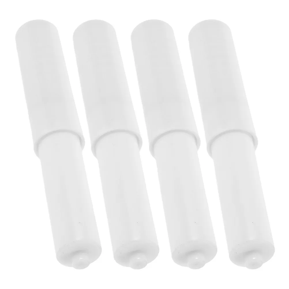 4Pcs Plastic Toilet Paper Holder Adjustable Spring Core Roller Spindle for Bathroom Tissue Box Paper Roll Replacement Core