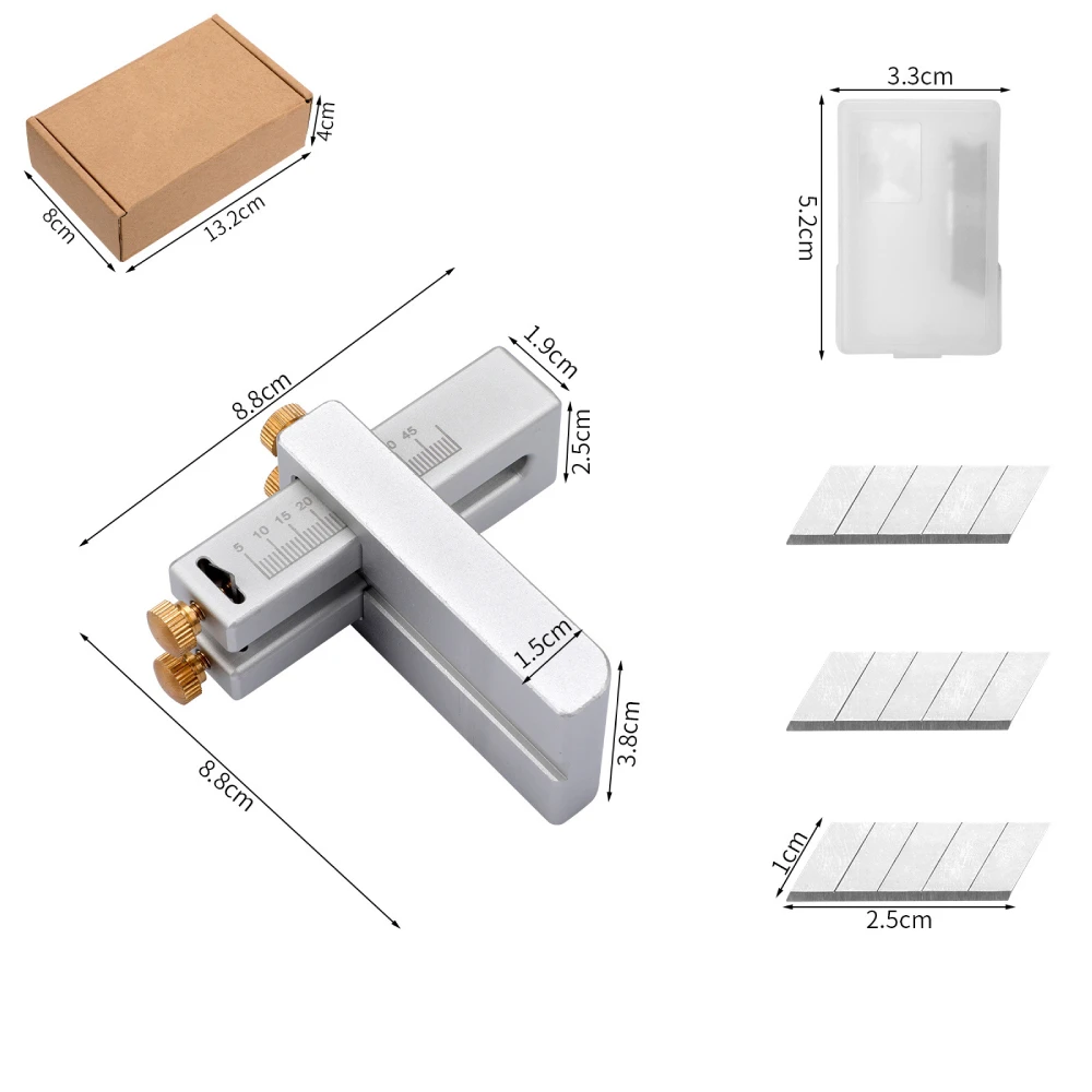 Leather Strap Cutter, Aluminium Alloy Leather Strip Cutting Machine, Adjustable Leather Belt Cutter Tool for DIY Leathercraft