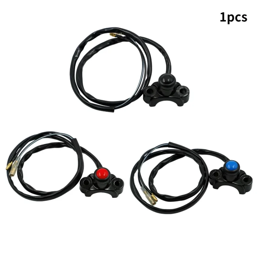 Universal Motorcycle Switch Aluminum Handlebar Mount Headlamp Power Start Kill Fog Light Emergency Lamp ON-OFF Self-Lock Button