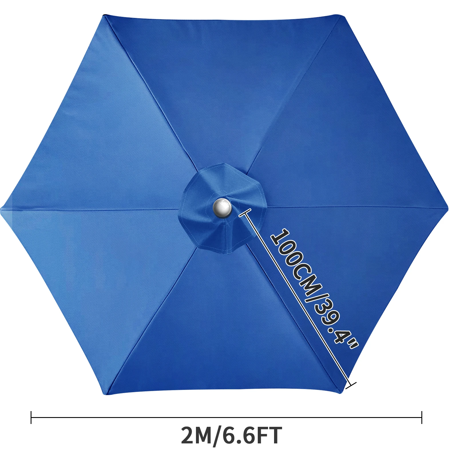 Waterdichte vervangende parapluhoes 2/3M Patio Parasol Cover UV-Anti Canopy Cover Vervanging Parasol Cover voor balkontuin