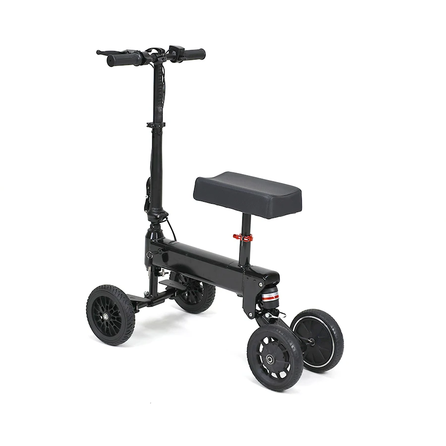 Electric Foldable Four-Wheel Mobility Scooter-Disabled-Friendly Portable Removable Battery (120kg Weight Capacity) 8 Wheels